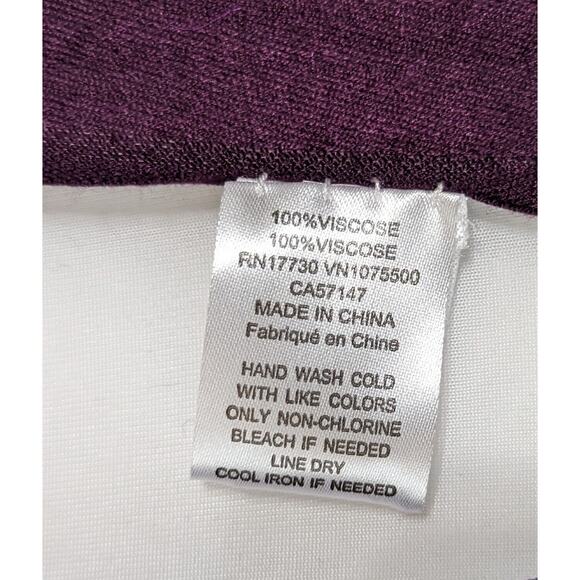 Scarf wrap shawl Burgundy/Raisin Color 72 X 27 Hand Wash 100% Viscose. - Picture 6 of 10